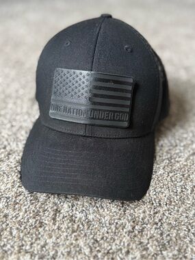 One Nation Under God 🇺🇸 Trucker Hat with American Flag Interchangeable Patch